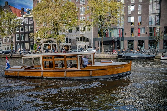 Amsterdam Small-Group Canal Cruise on Historic Saloon Boat