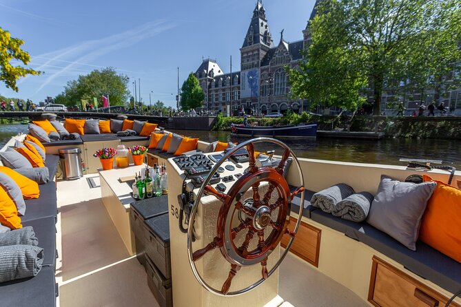 Luxury Boat Tour in Amsterdam With Bar on Board