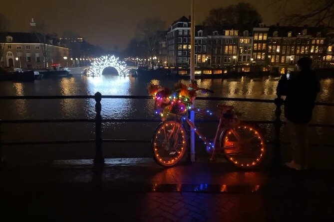 Mikes Amsterdam Light Festival Bike Tour With Gluhwein or Hot Chocolate - Refreshment Options